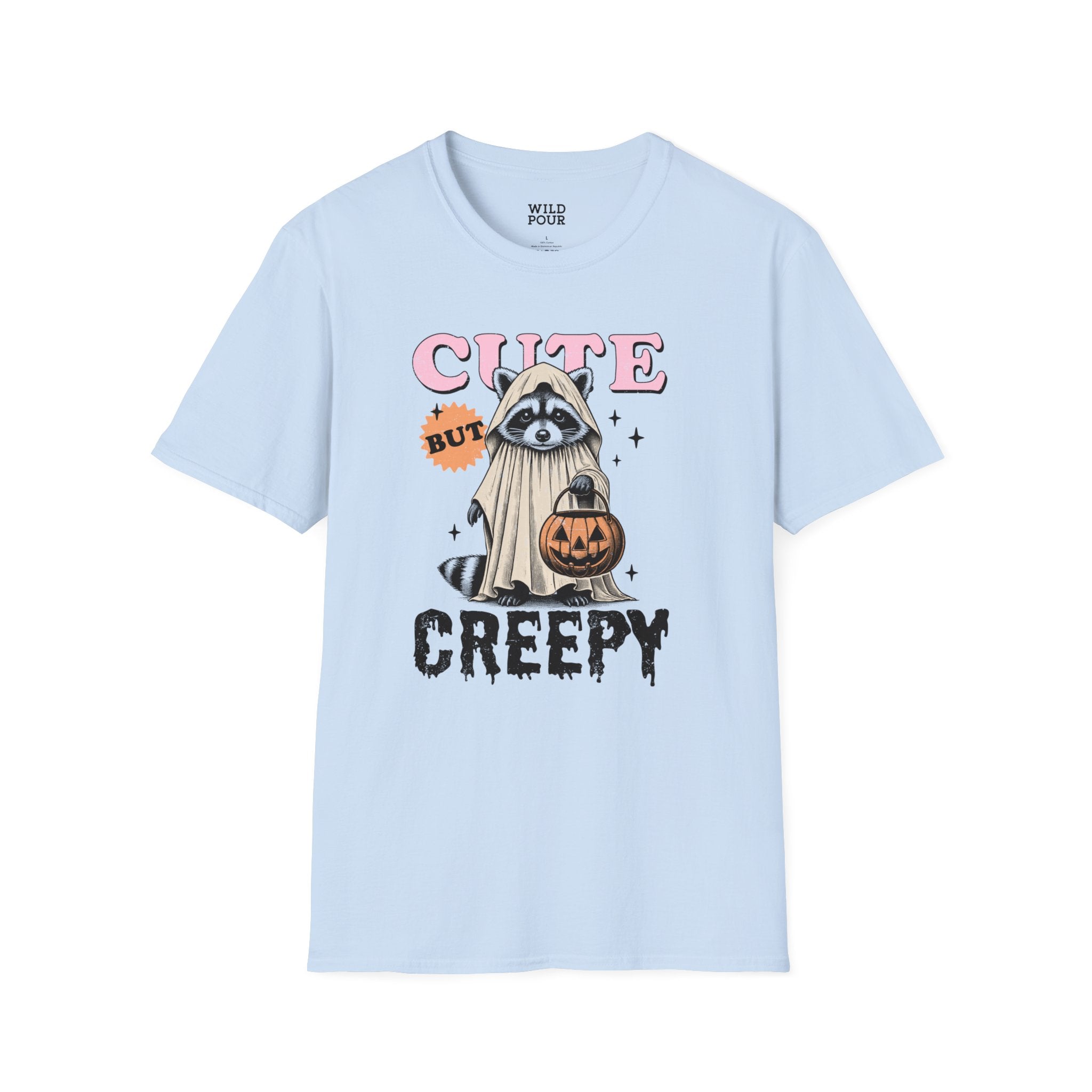 Cute But Creepy, Raccoon Tee - Ultra-soft and super comfy, our premium quality unisex tees are perfect for any season.