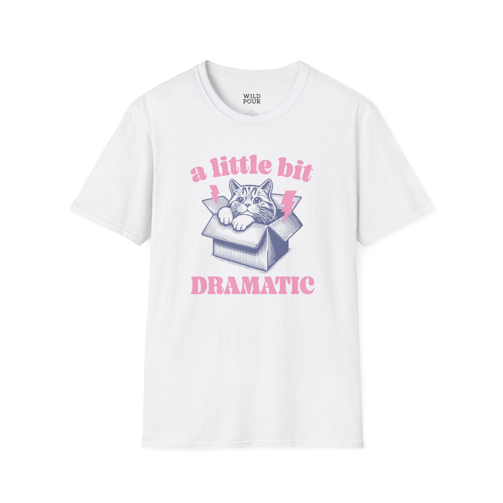 A Little Bit Dramatic Cat Tee - Ultra-soft and super comfy, our premium quality unisex tees are perfect for any season.