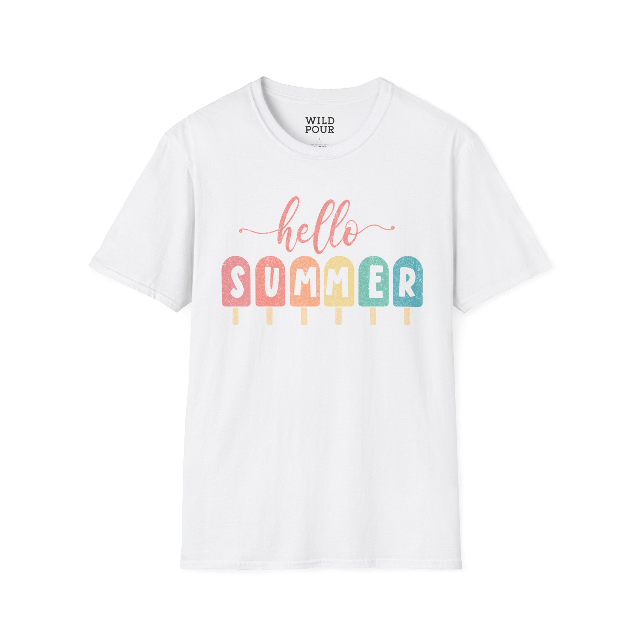 Hello Summer, Popsicles Tee - Ultra-soft and super comfy, our premium quality unisex tees are perfect for any season.