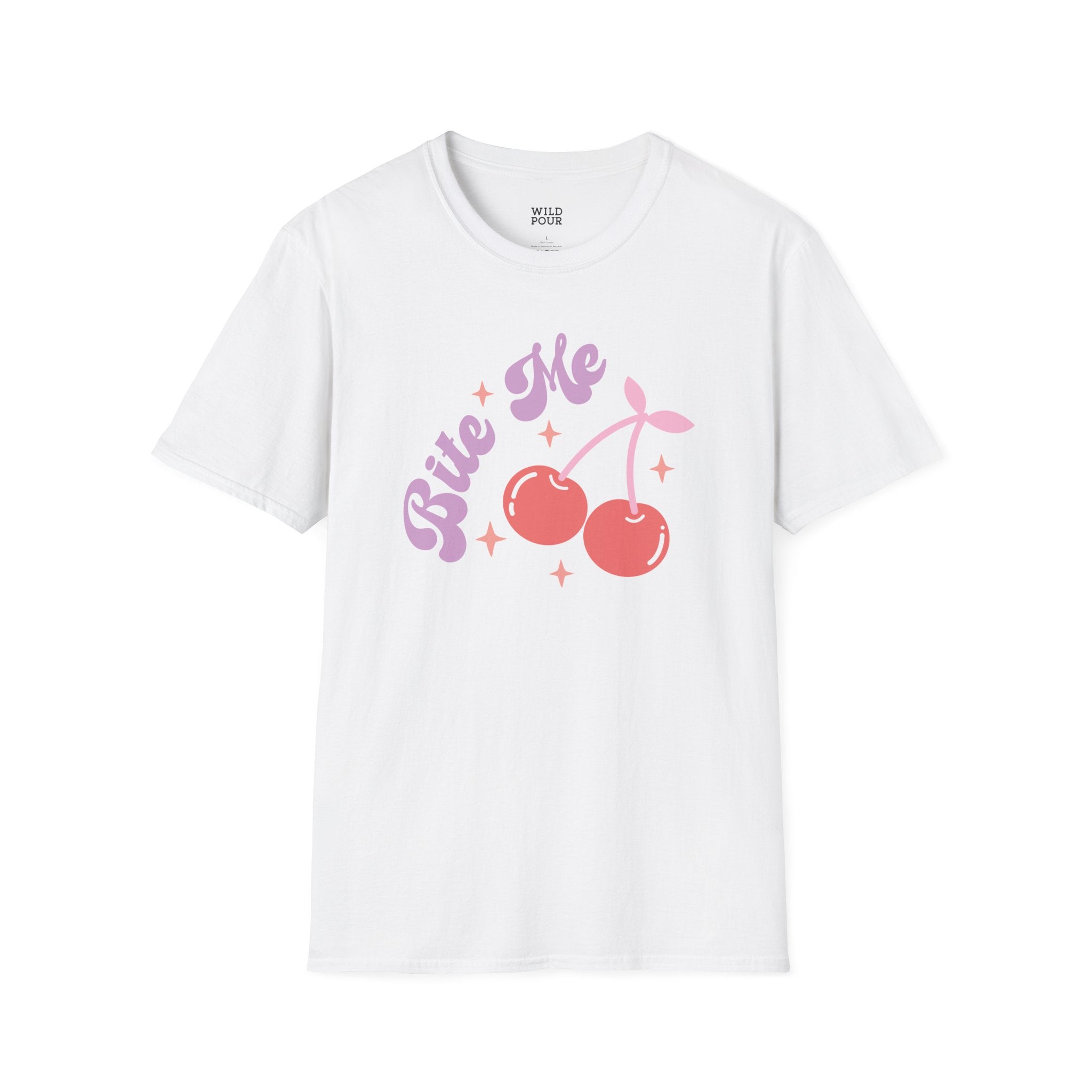 Bite Me, Cherries | T-Shirt - Ultra-soft and super comfy, our premium midweight unisex sweatshirts are perfect for any season.