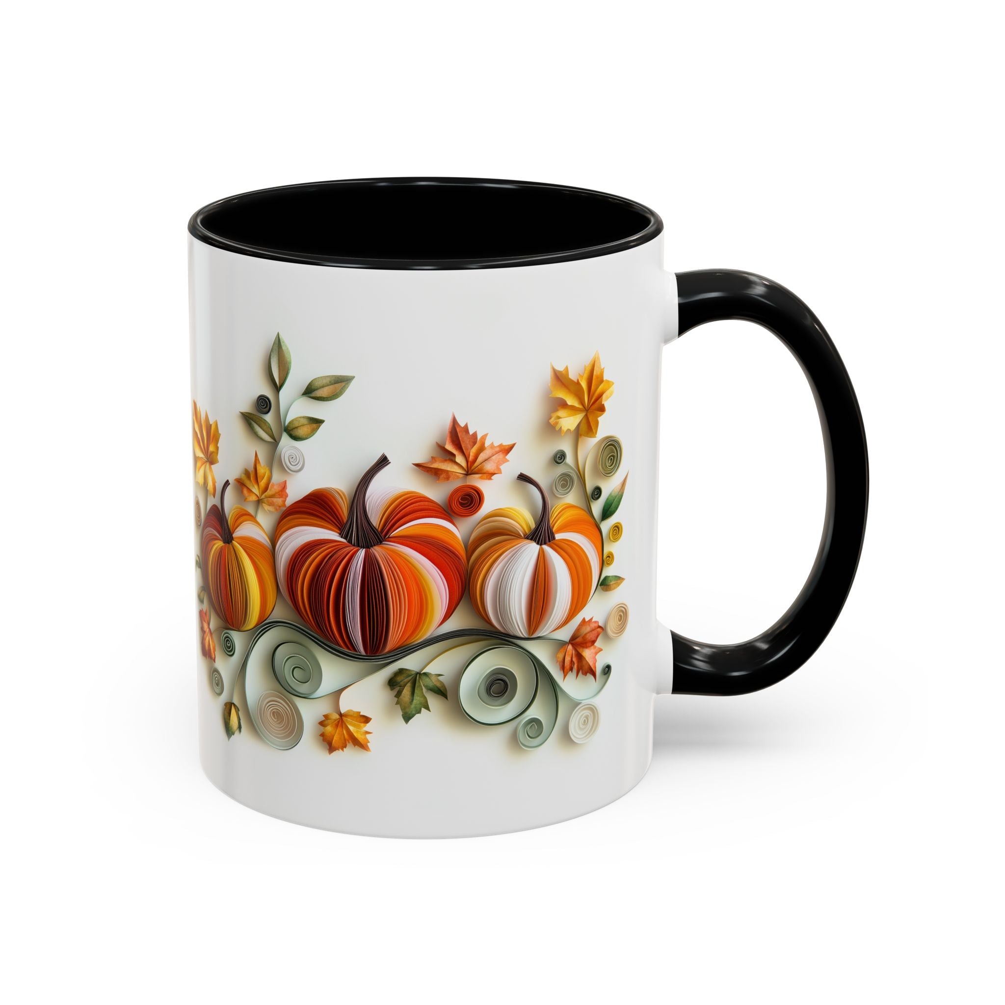 Fall Gourds, Paper Quilling / Mug