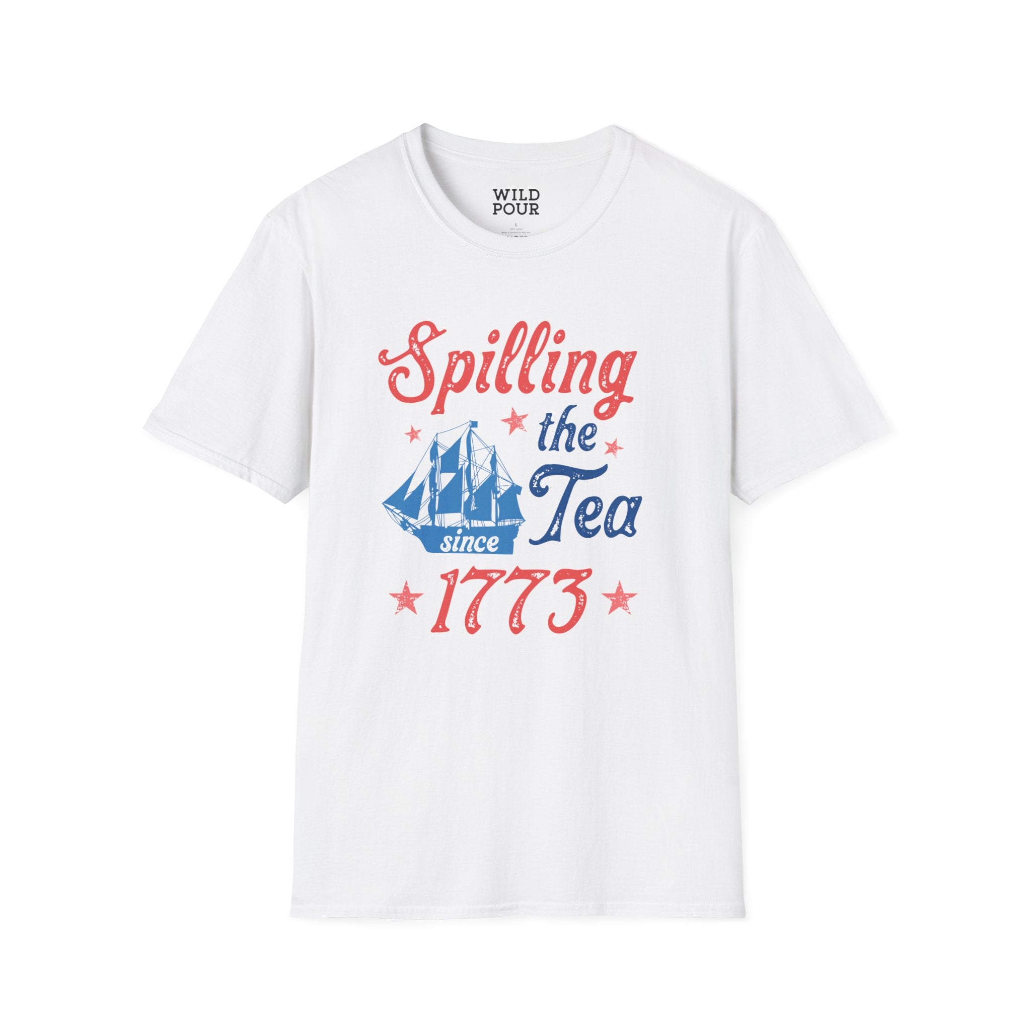 Spilling the Tea Since 1773 Tee - Ultra-soft and super comfy, our premium quality unisex tees are perfect for any season.