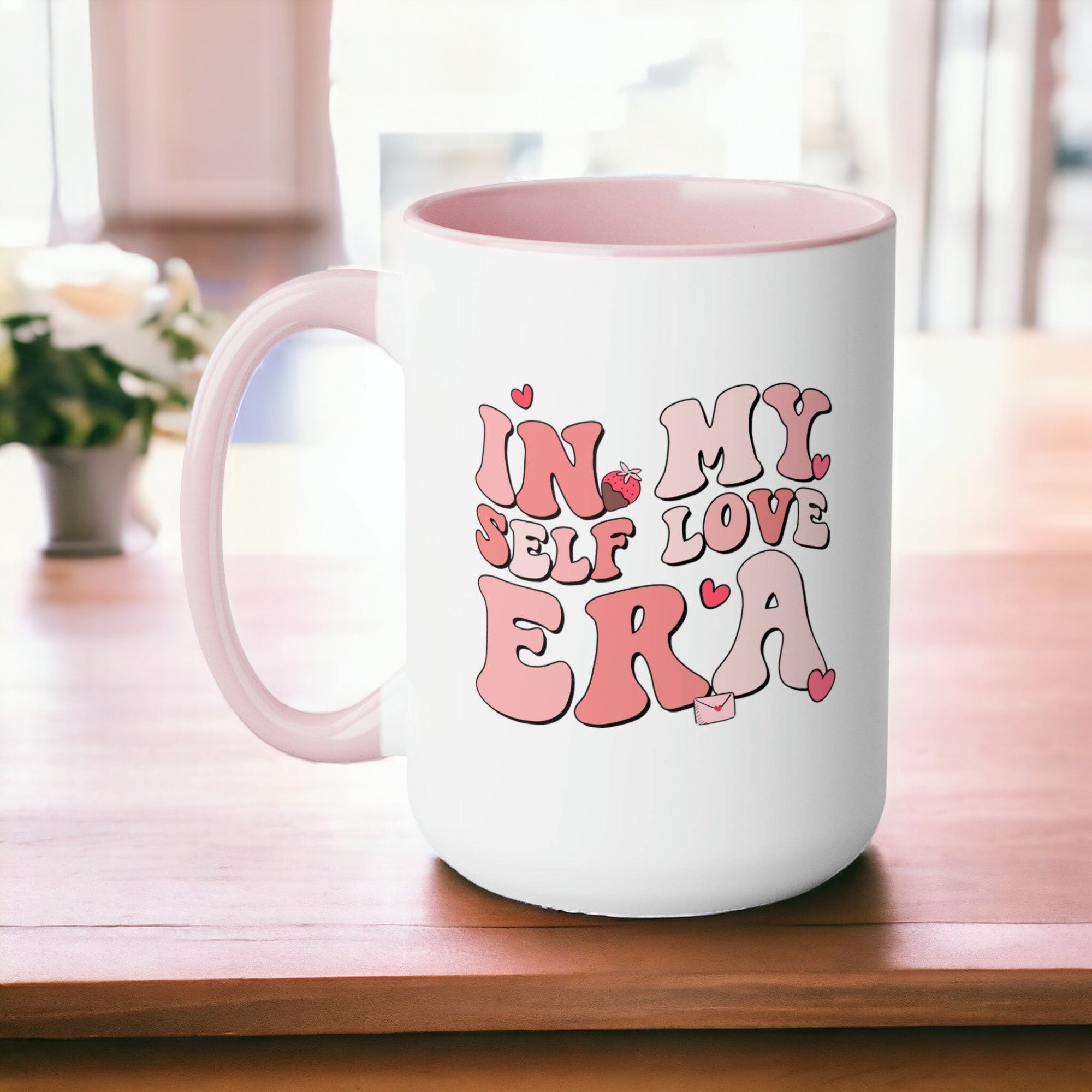 Product collection of mugs featuring illustrations or quotes relating to Valentine's Day