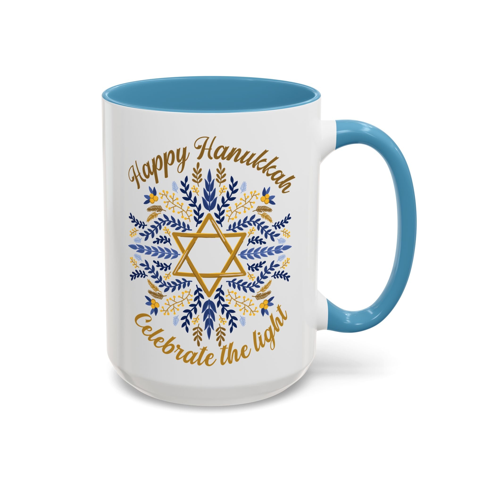 Happy Hanukkah, Celebrate the Light Mug-Mug-Wild Pour