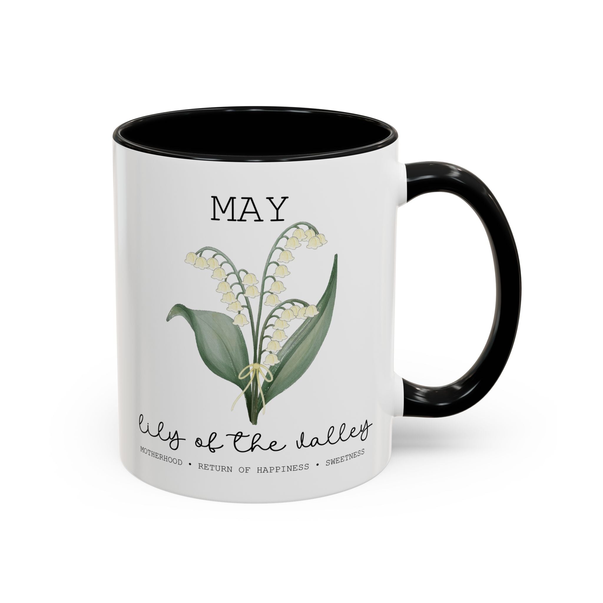 May Lily of the Valley, Virtues Birth Month Mug-Mug-Wild Pour