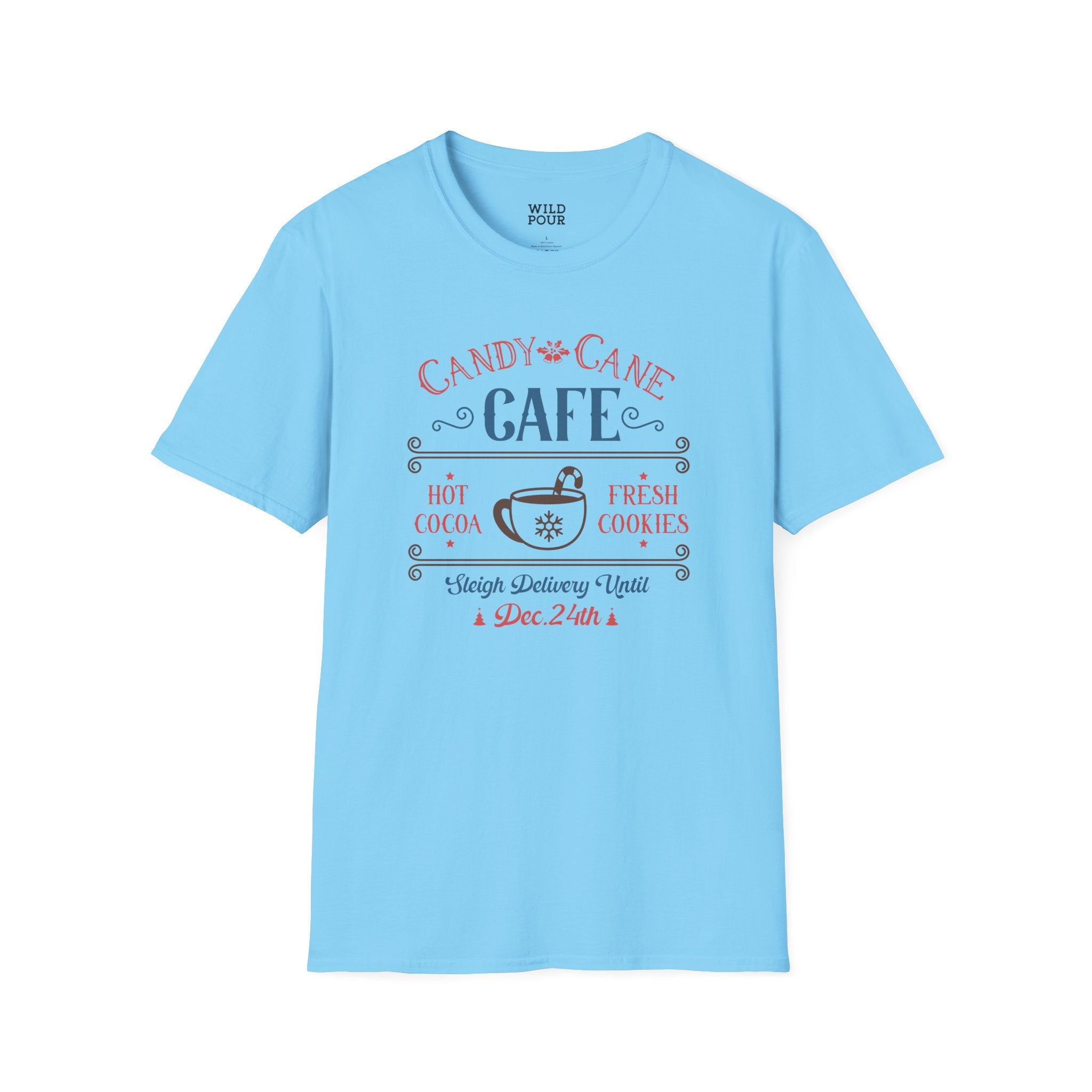 Candy Cane Cafe Tee-Adult Tees-Wild Pour