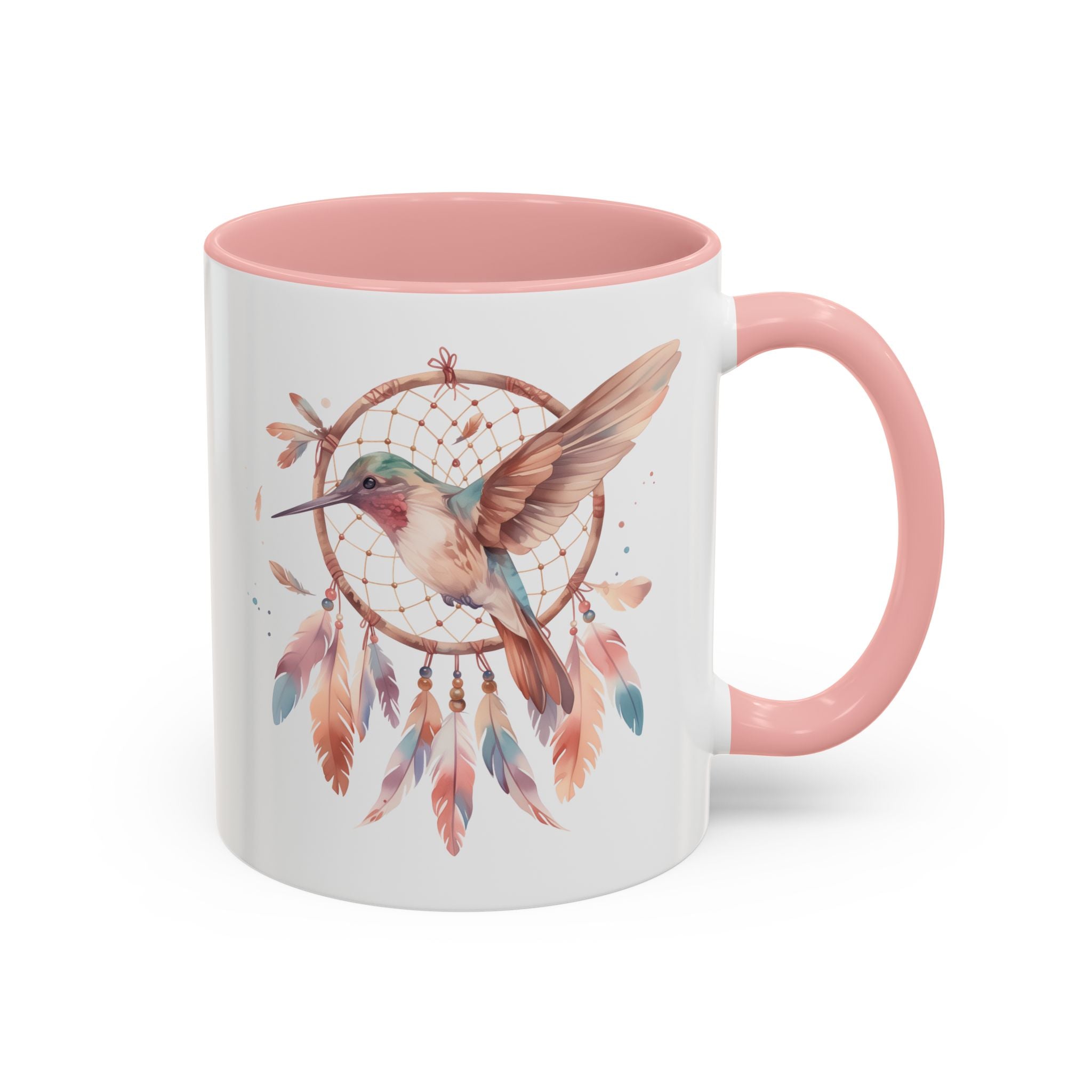 Hummingbird and Dreamcatcher Mug, Style A-Mug-Wild Pour