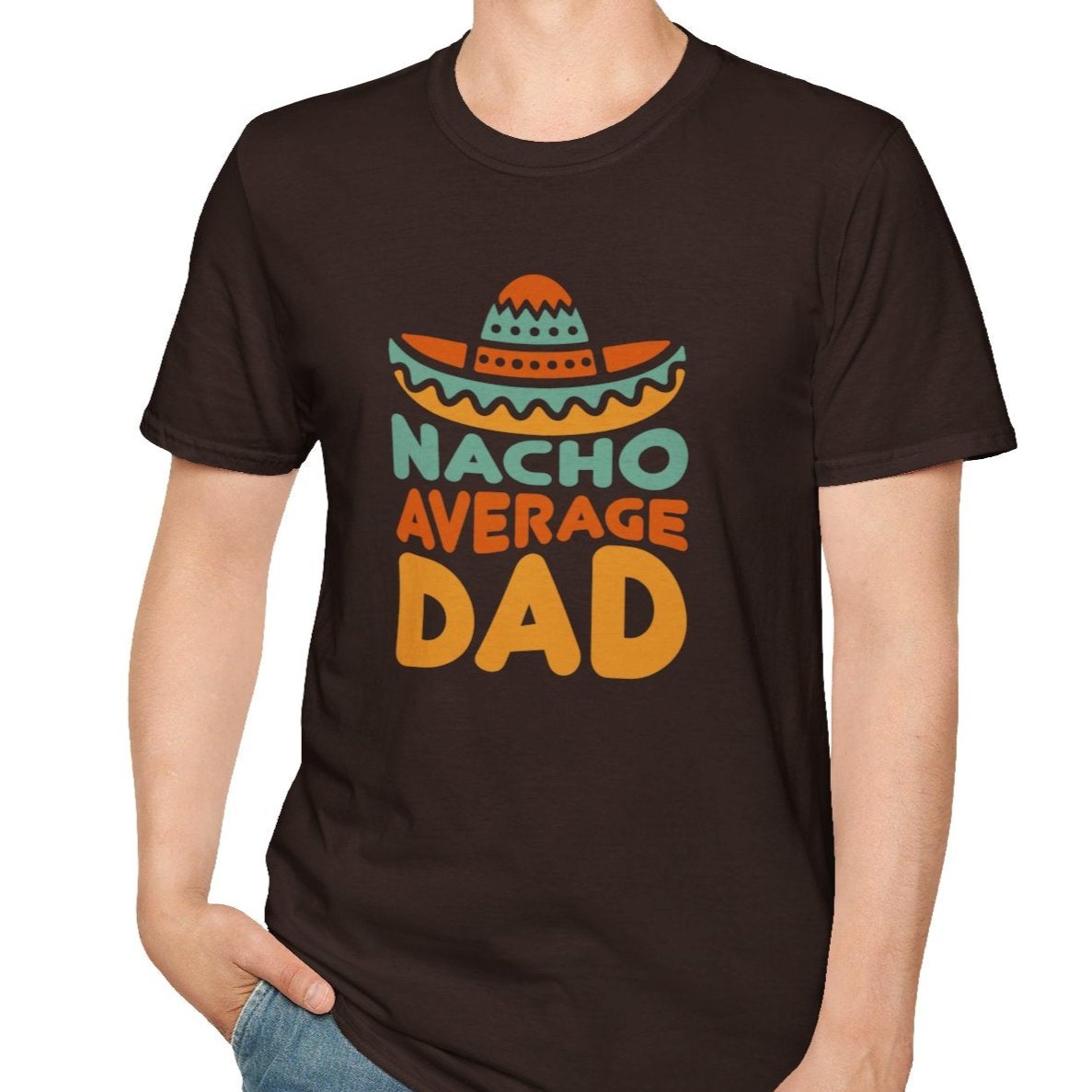 Nacho Average Dad Tee-Adult Tees-Wild Pour