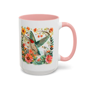 Hummingbird in Flight, Paper Quilling Mug-Mug-Wild Pour