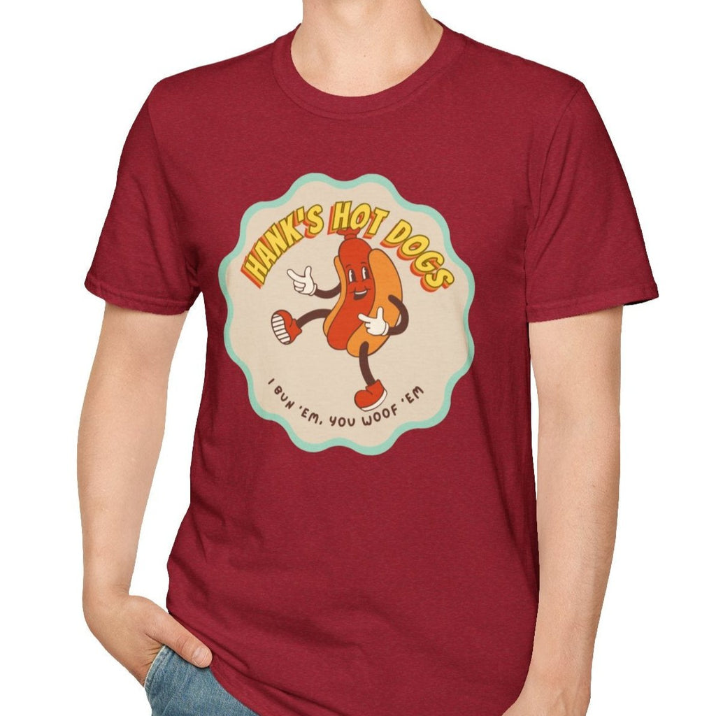 Hank's Hot Dogs Tee - Ultra-soft and super comfy, our premium quality unisex tees are perfect for any season.