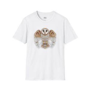 Barn Owl, Paper Quilling Tee-Adult Tees-Wild Pour