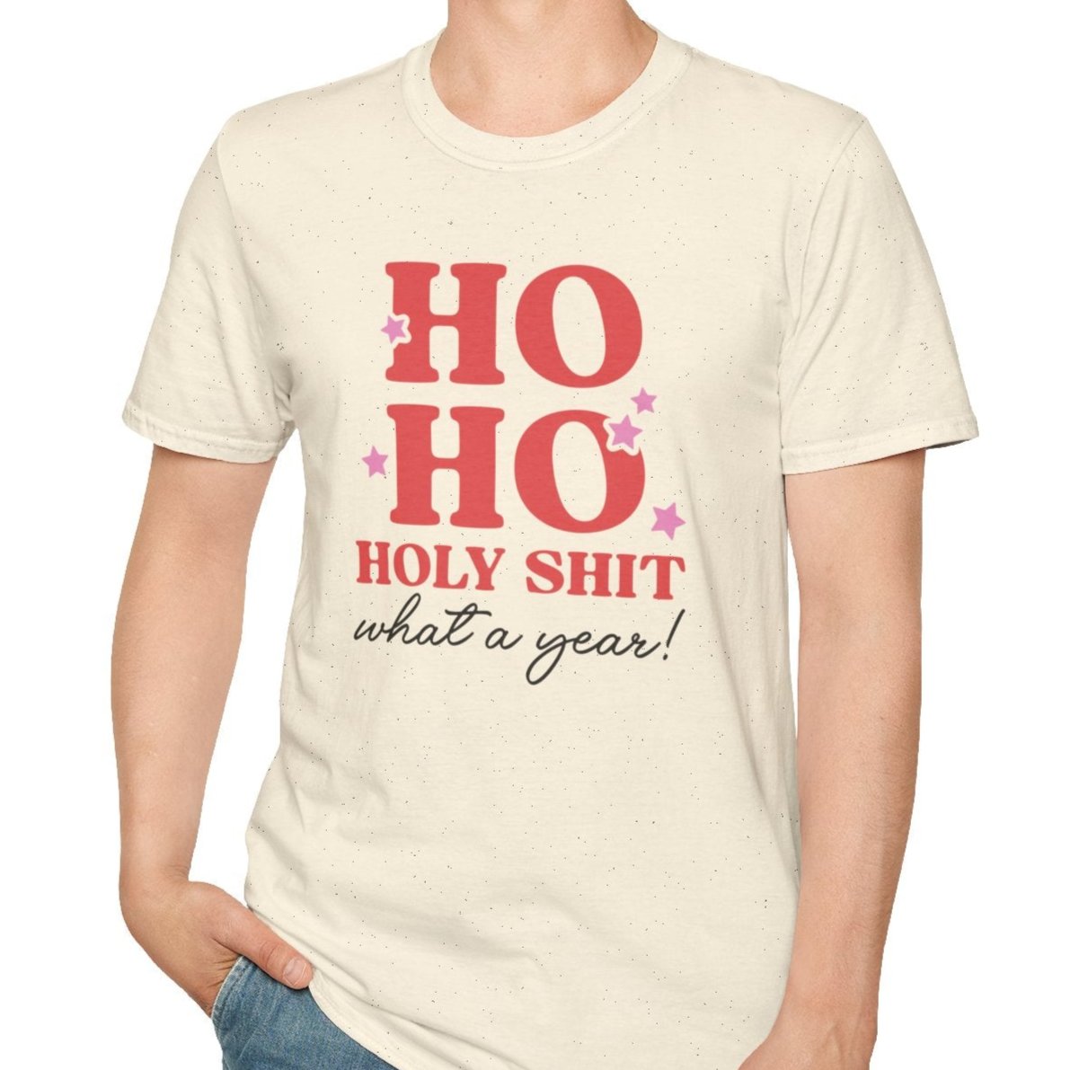 Ho Ho Holy Shit, What a Year Tee-Adult Tees-Wild Pour