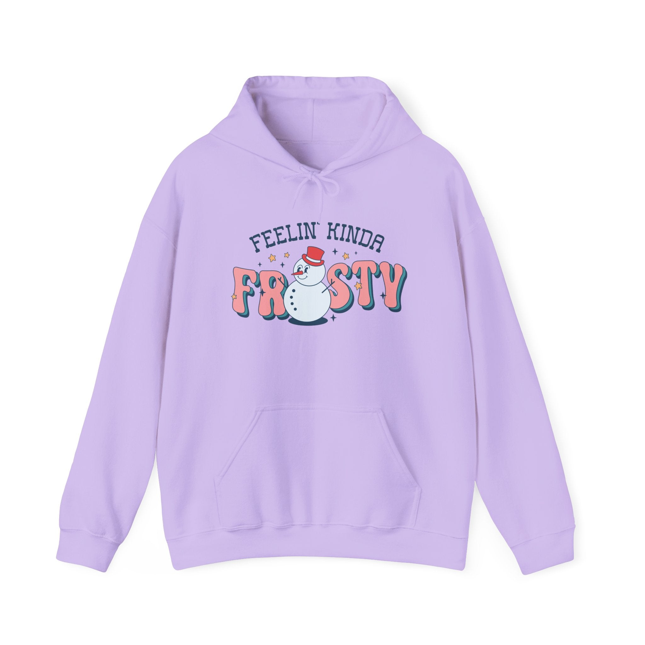 Feelin Kinda Frosty, Snowman Hoodie-Hoodie-Wild Pour