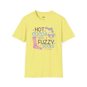 Hot Cocoa and Fuzzy Socks Tee-Adult Tees-Wild Pour