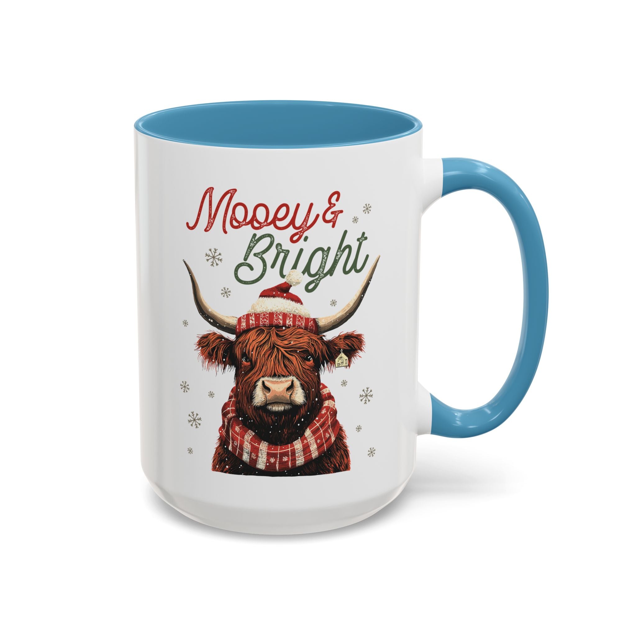 Mooey and Bright, Christmas Farm Highland Cow Mug-Mug-Wild Pour