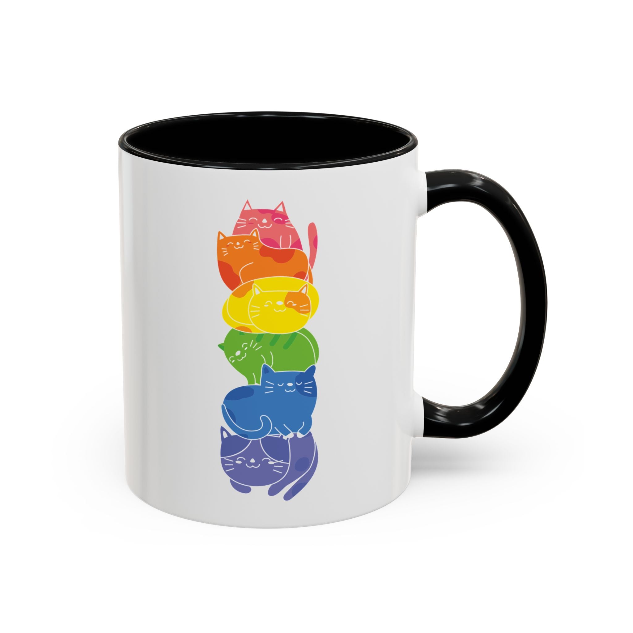 Rainbow Cat Stack Mug-Mug-Wild Pour