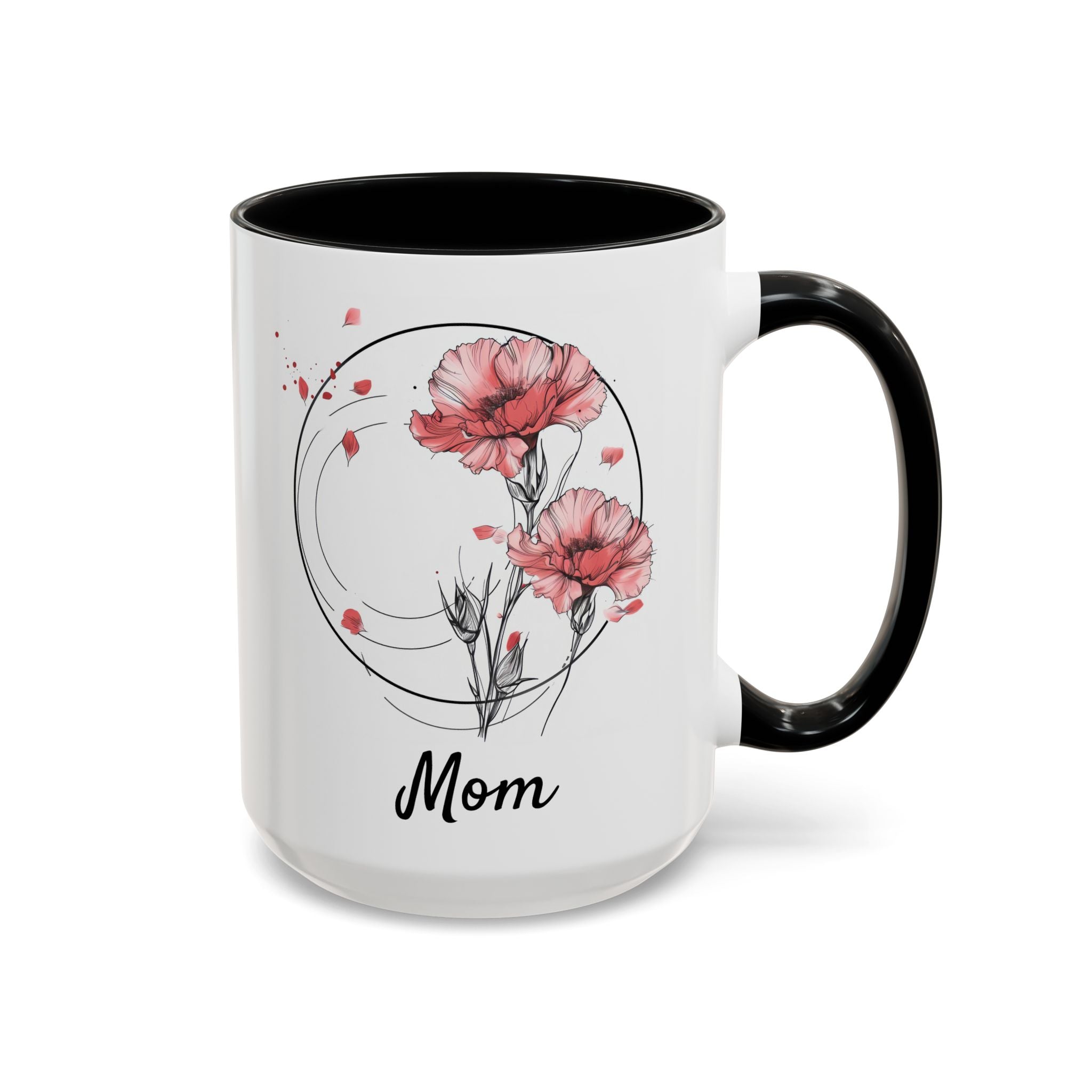 January Carnation, Personalized Birth Month Mug-Mug-Wild Pour