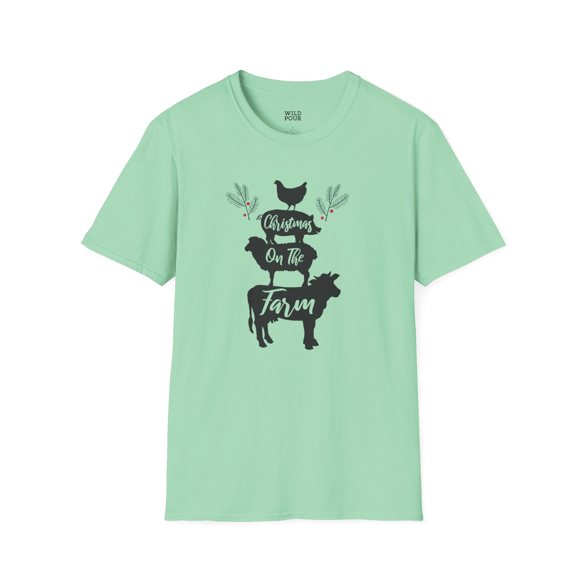 Christmas on the Farm Tee-Adult Tees-Wild Pour