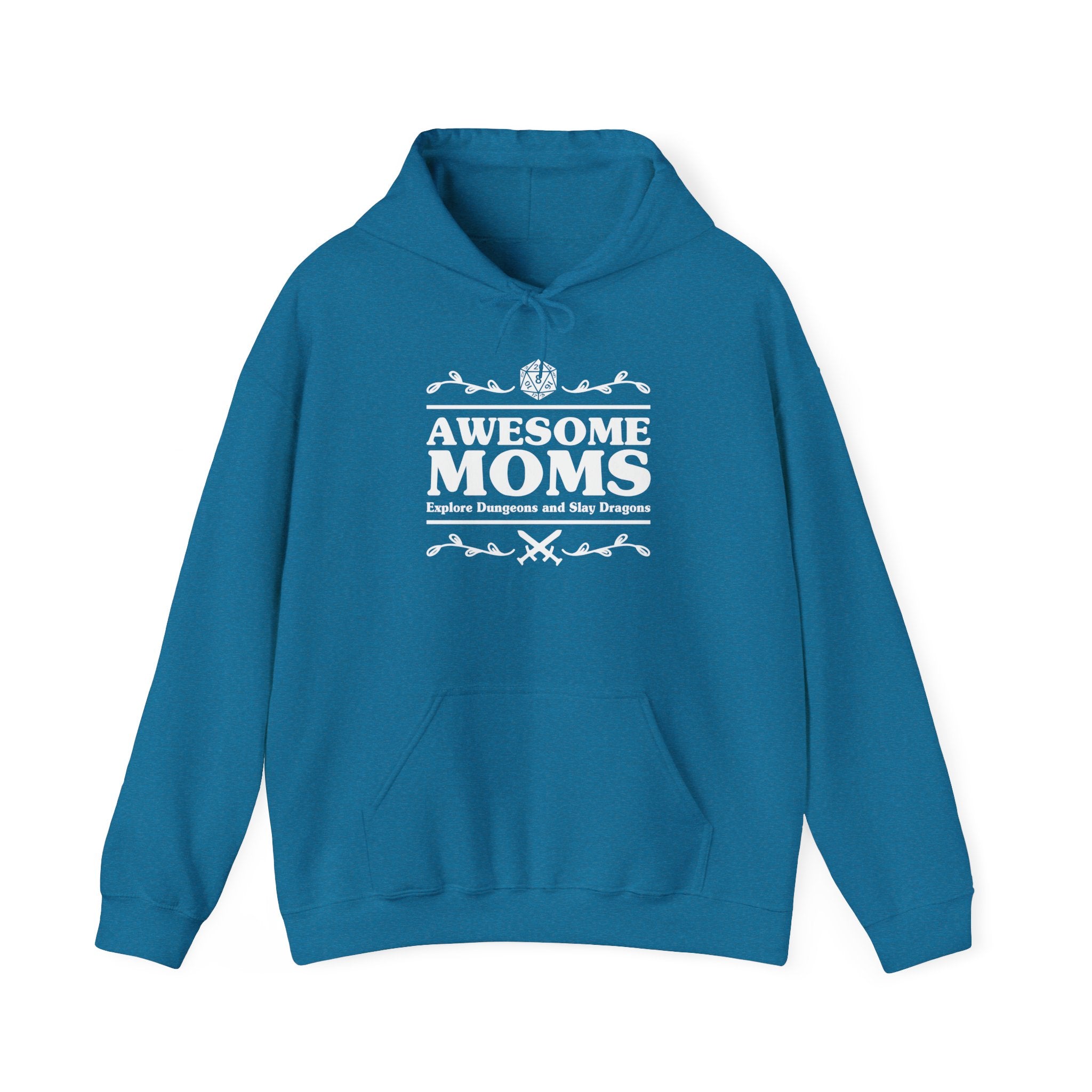 Awesome Moms Explore Dungeons & Slay Dragons, D&D Hoodie-Hoodie-Wild Pour