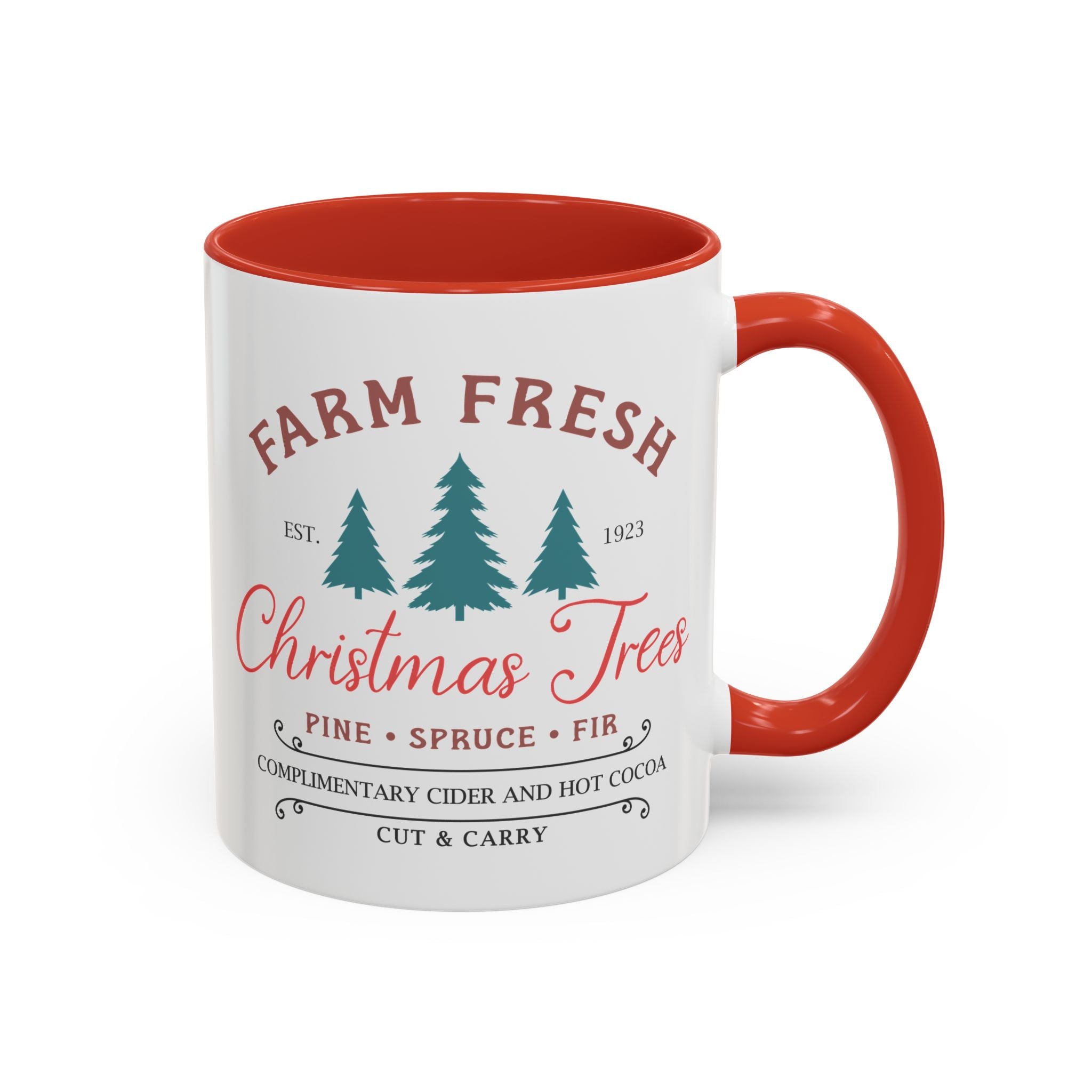 Farm Fresh Christmas Trees Mug-Mug-Wild Pour