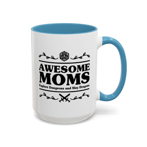 Awesome Moms Explore Dungeons & Slay Dragons, D&D Mug-Mug-Wild Pour