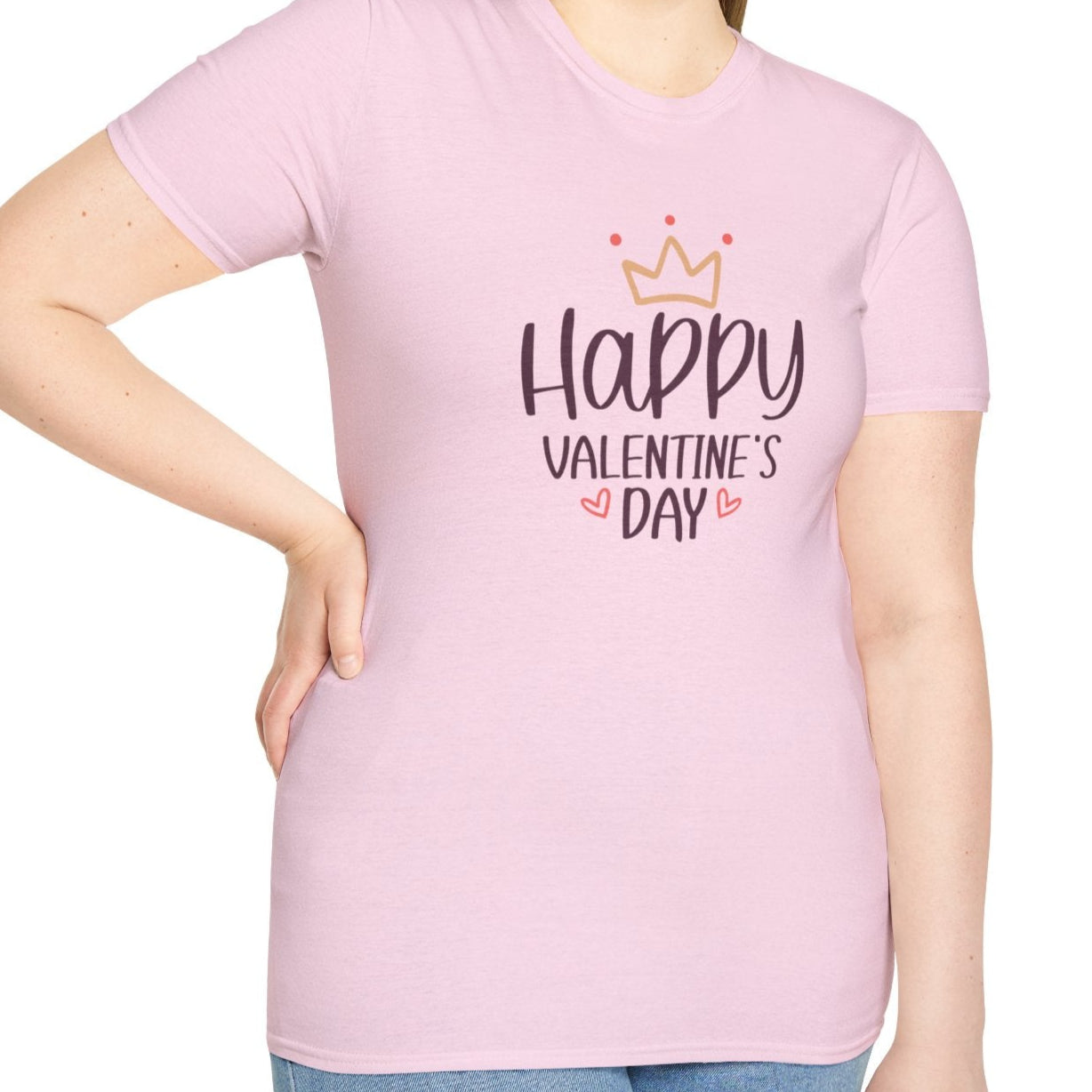 Happy Valentine's Day, Hearts and Crowns / T-Shirt