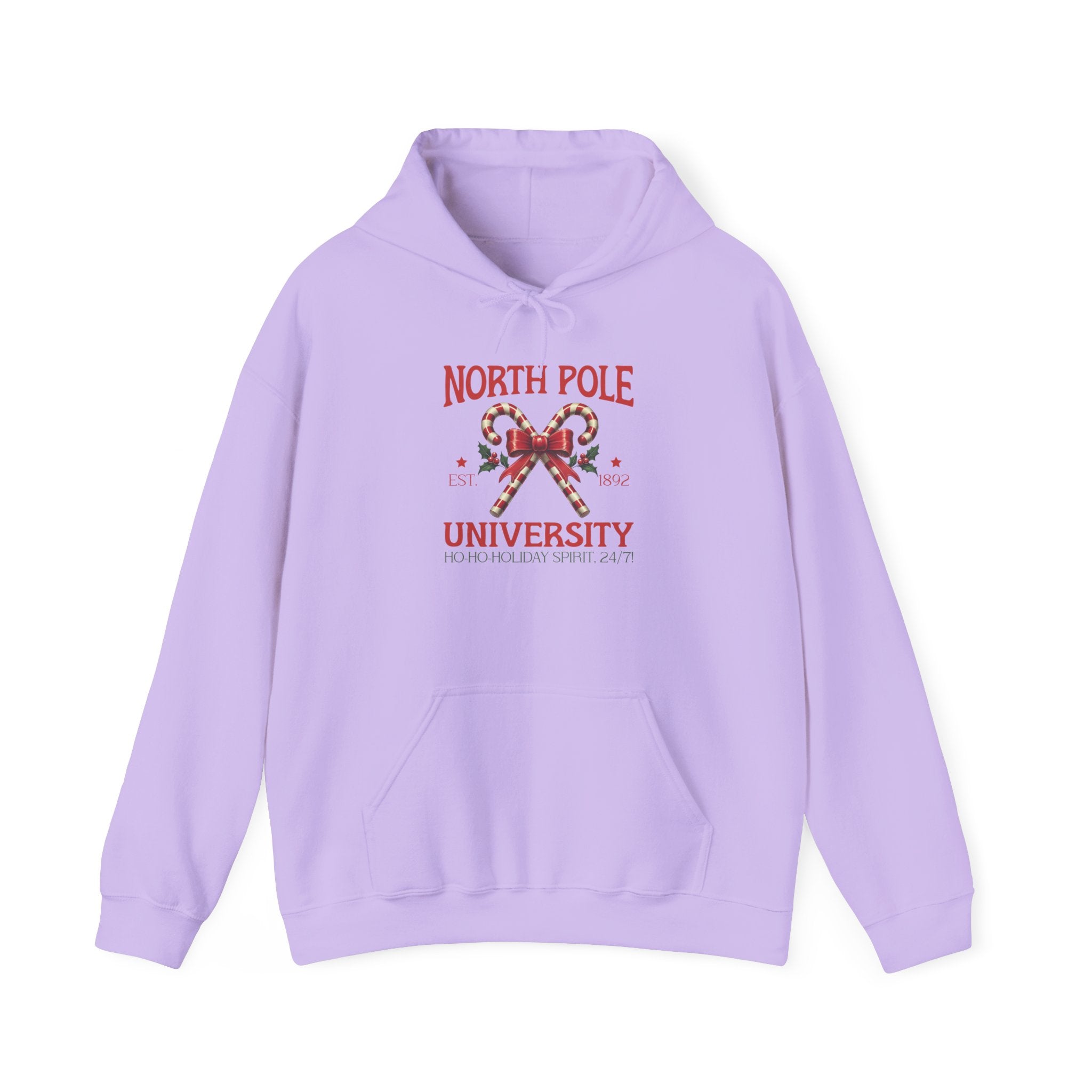 North Pole University, Candy Canes Hoodie-Hoodie-Wild Pour