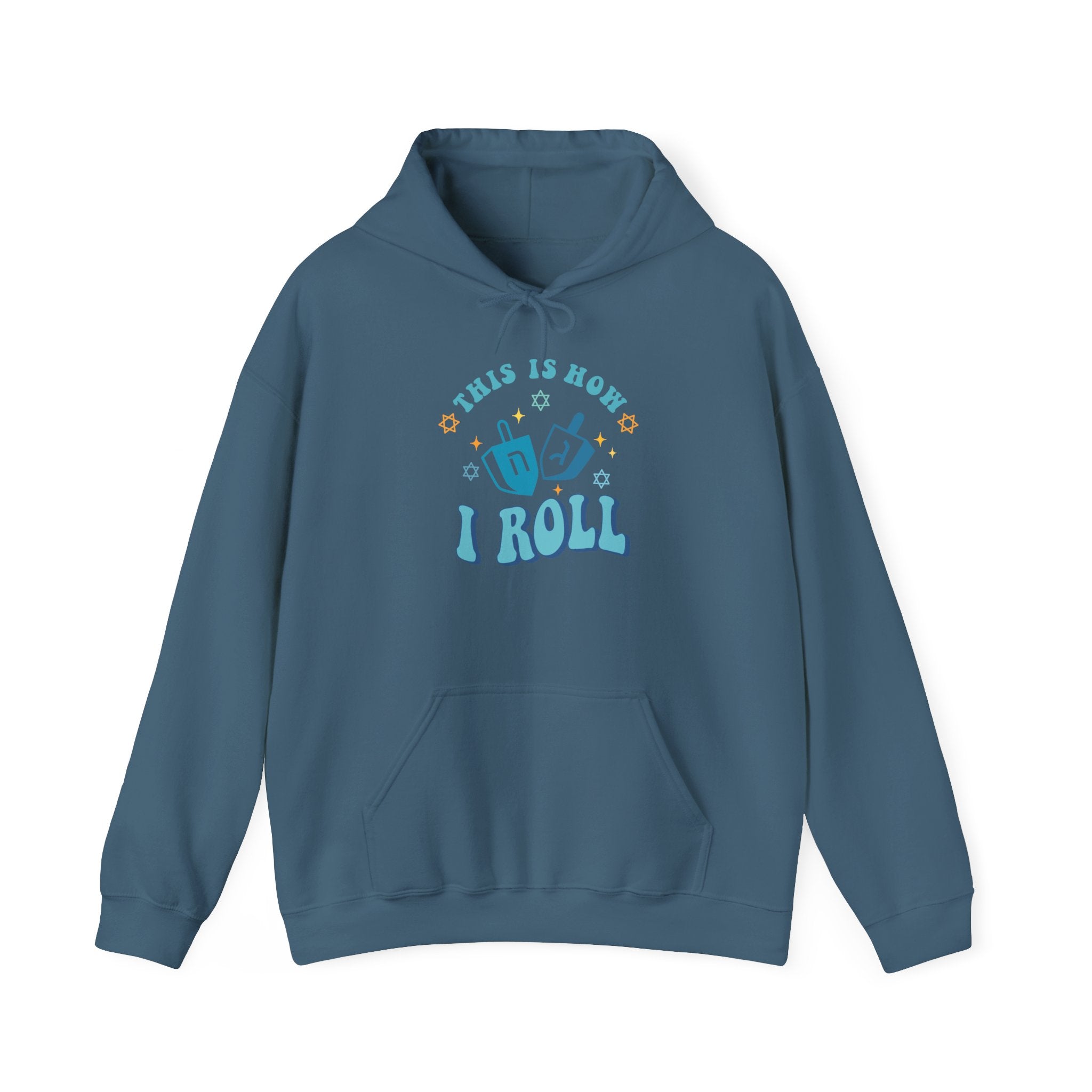 This is How I Roll, Dreidel Hoodie-Hoodie-Wild Pour