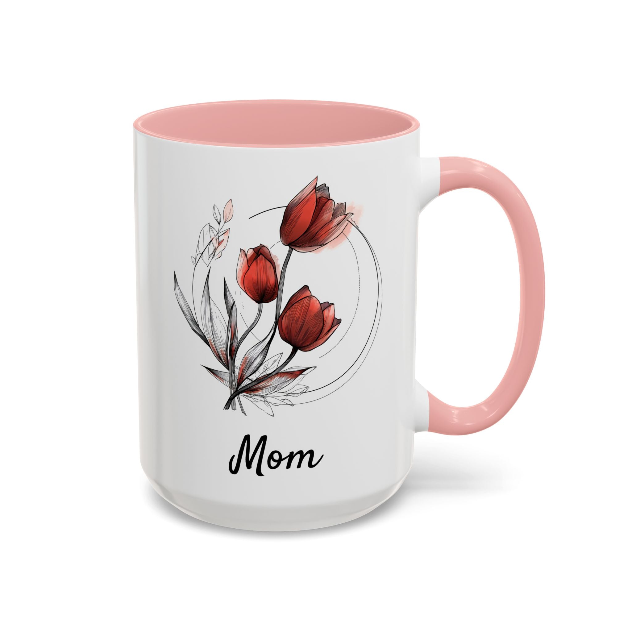 April Tulips, Personalized Birth Month Mug-Mug-Wild Pour