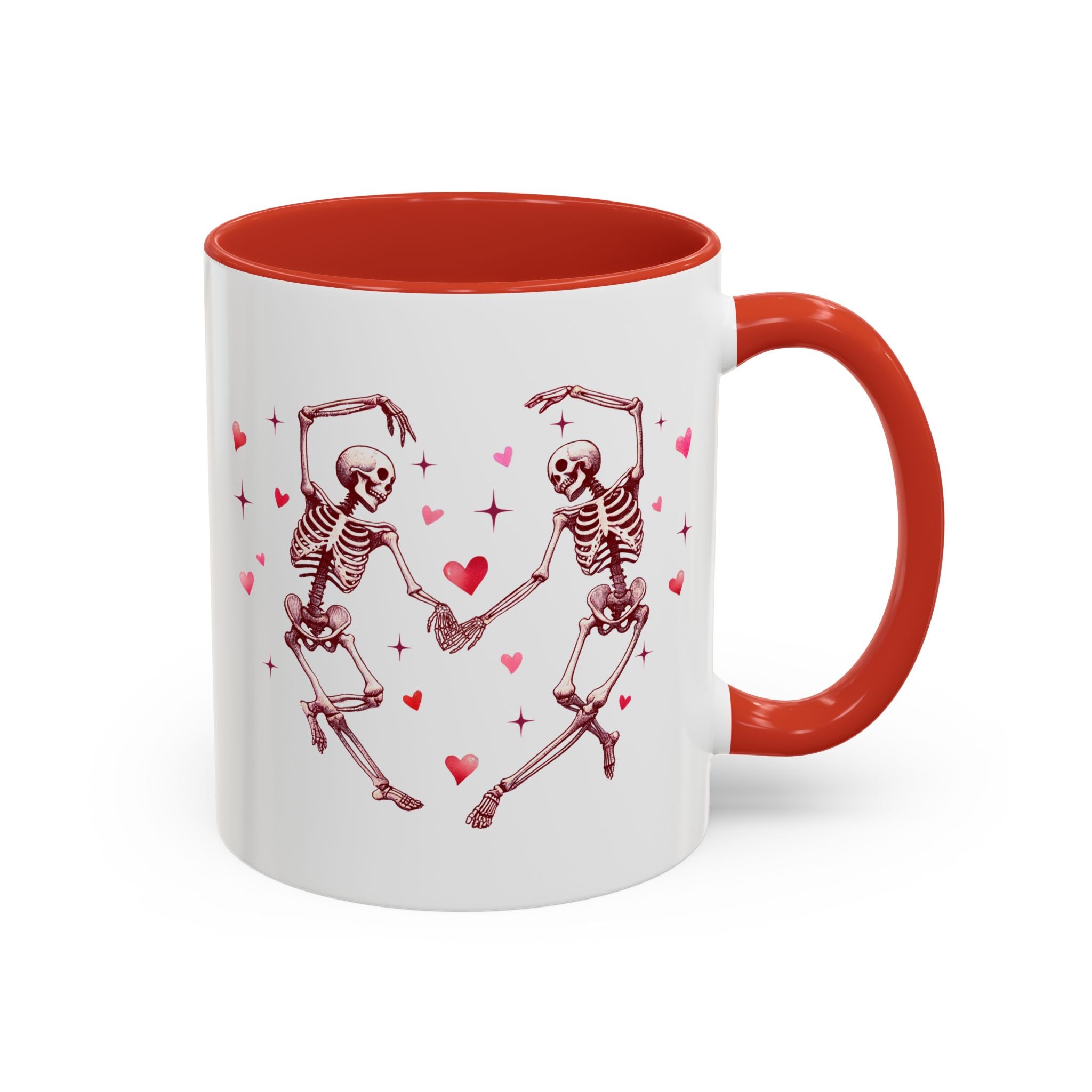 Love is Forever, Dancing Skeleton Heart Mug