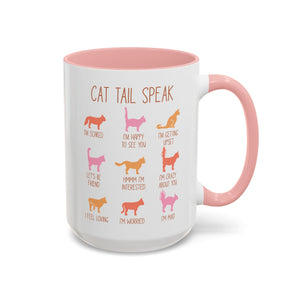 Cat Tail Speak, Cat Infographic Mug-Mug-Wild Pour