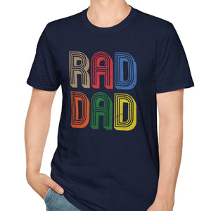 Rad Dad, Father's Day Tee-Adult Tees-Wild Pour