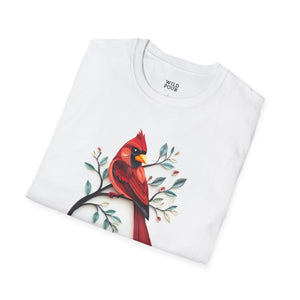 Cardinal, Paper Quilling Tee-Adult Tees-Wild Pour