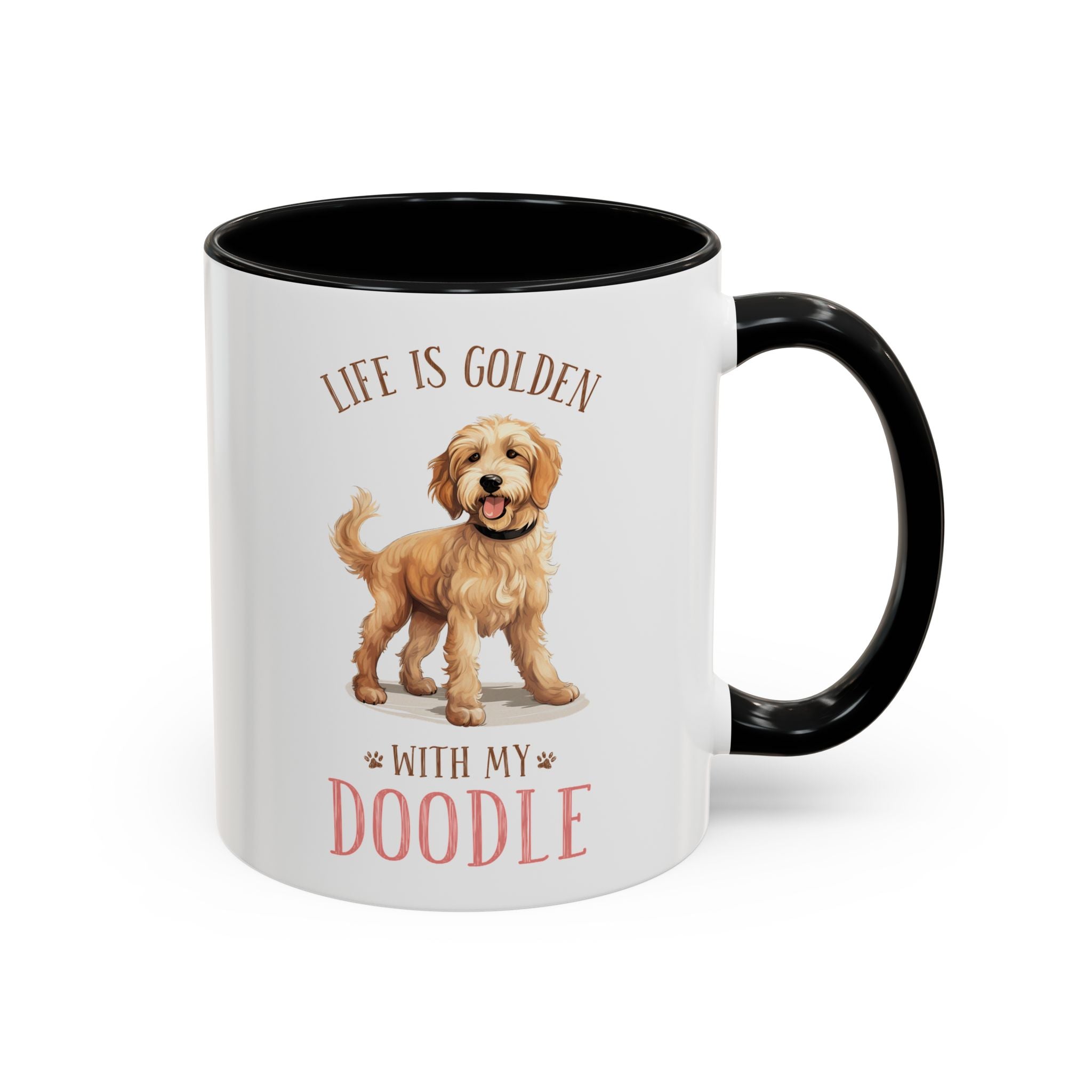 Life is Golden with My Doodle, Golden Doodle Dog Mug-Mug-Wild Pour