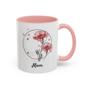 January Carnation, Personalized Birth Month Mug-Mug-Wild Pour