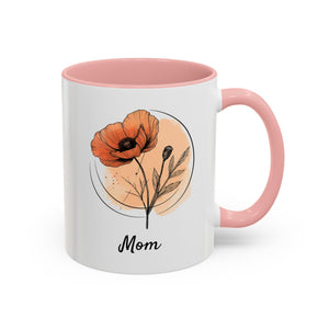 August Poppy, Personalized Birth Month Mug-Mug-Wild Pour