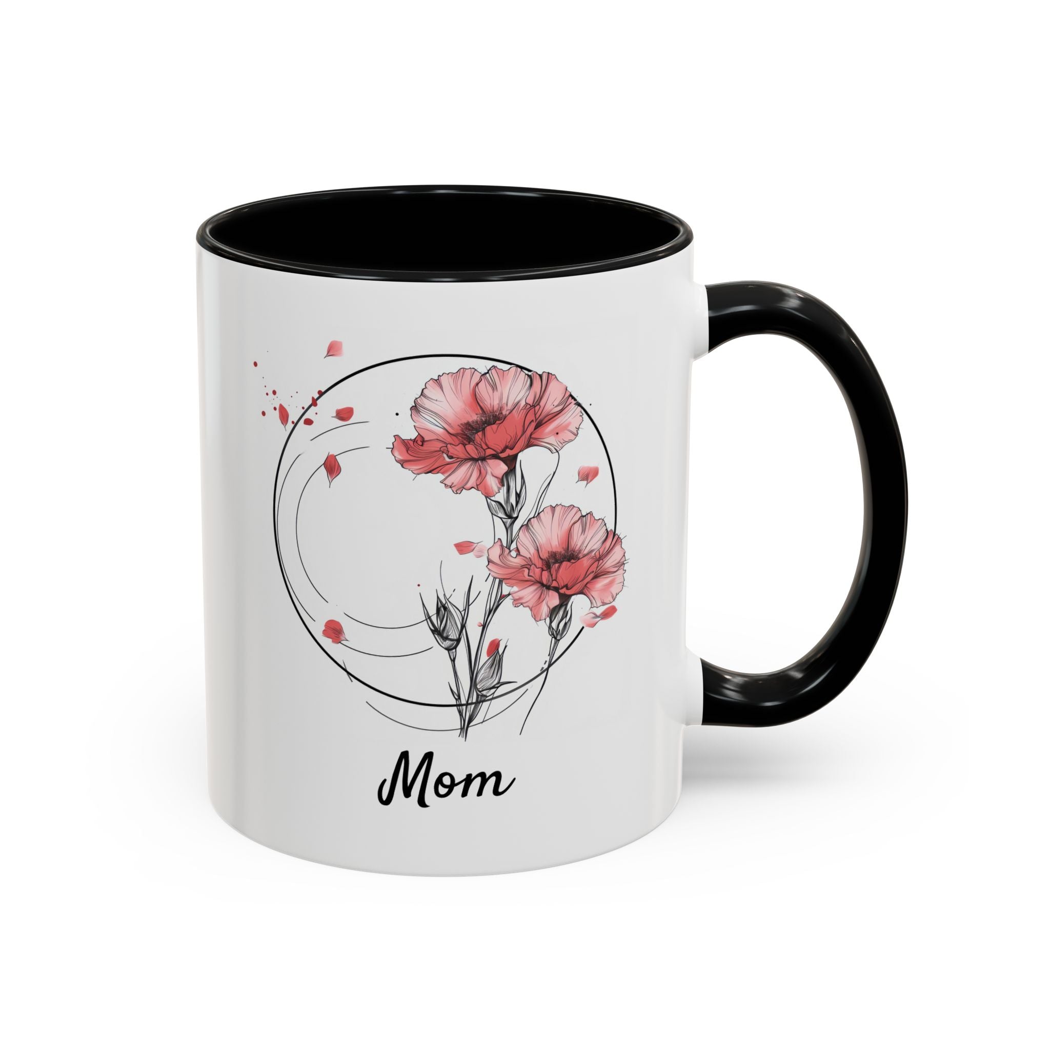 January Carnation, Personalized Birth Month Mug-Mug-Wild Pour