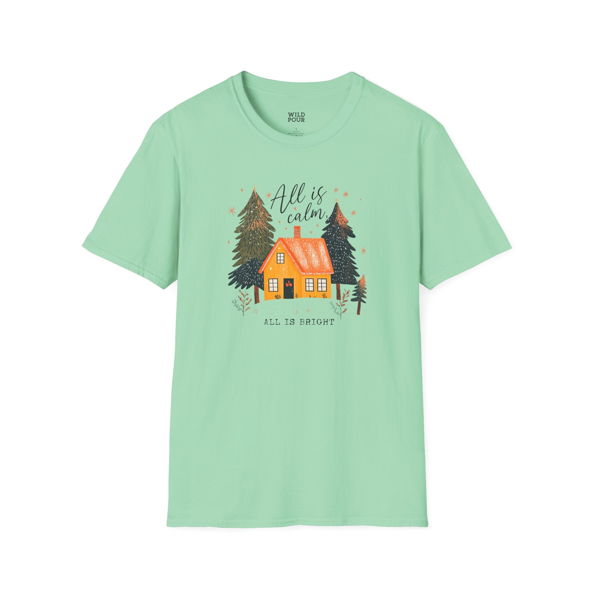 All is Calm, All is Bright Tee-Adult Tees-Wild Pour