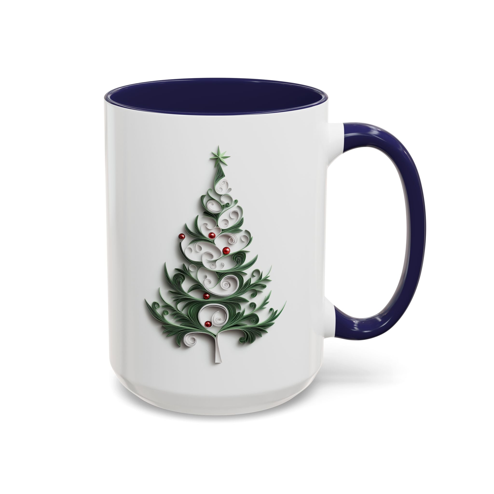 Christmas Tree, Paper Quilling Mug-Mug-Wild Pour