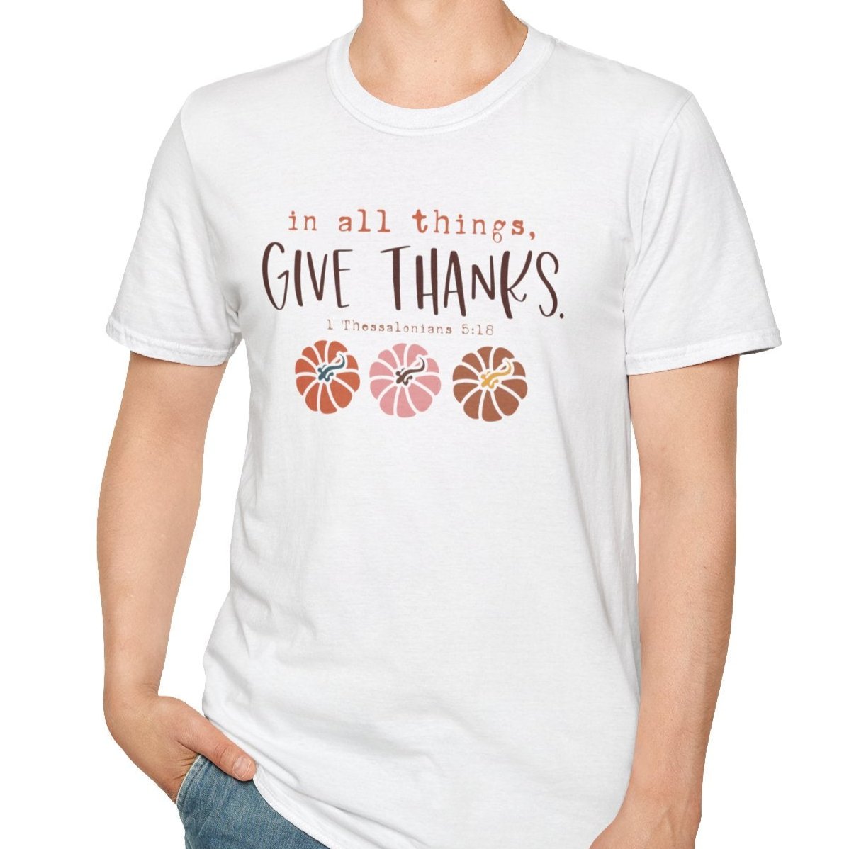 In all Things, Give Thanks Tee-Adult Tees-Wild Pour