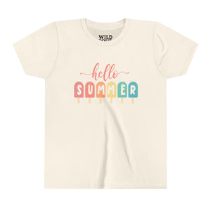 Hello Summer, Popsicles Youth Tee-Youth Tees-Wild Pour