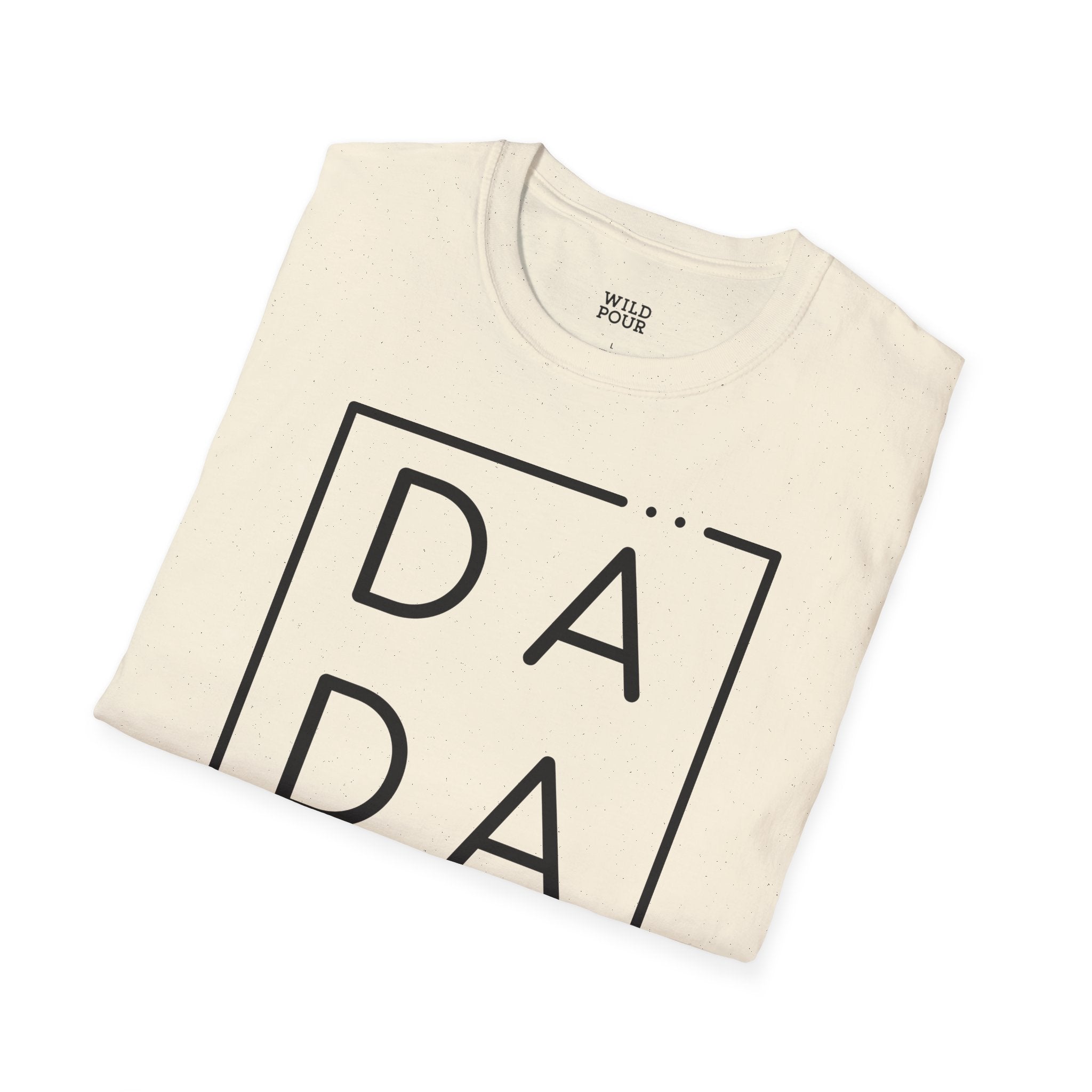 Dada, Framed Text Tee-Adult Tees-Wild Pour