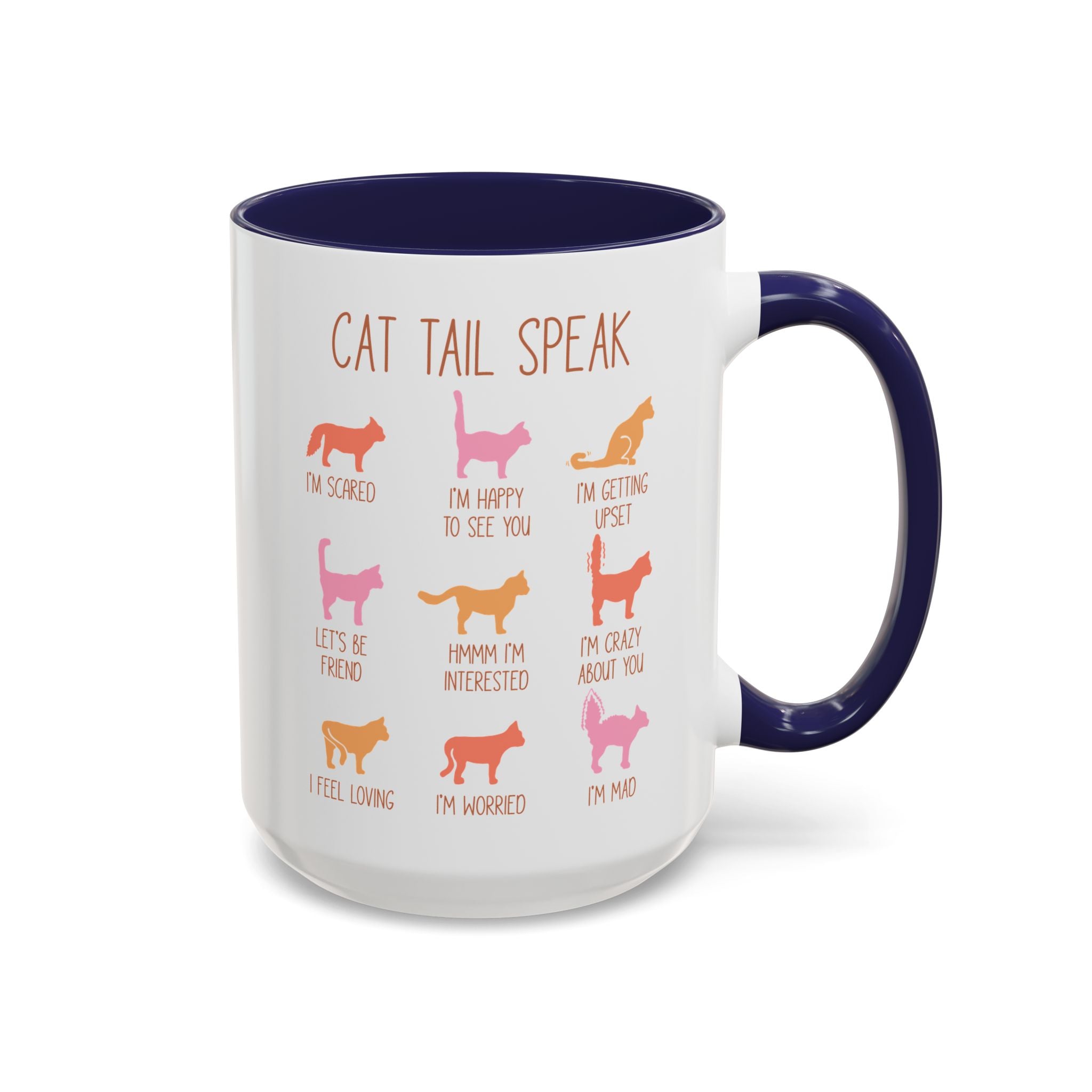 Cat Tail Speak, Cat Infographic Mug-Mug-Wild Pour