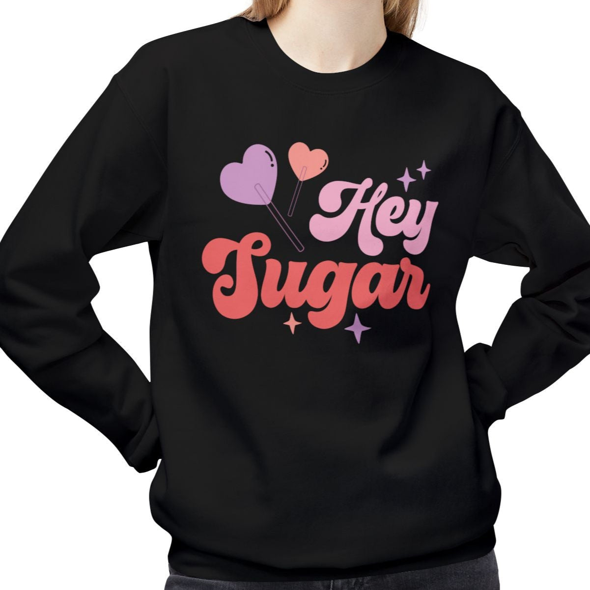 Hey Sugar, Valentine's Day Lollipop Mug - Ultra-soft and super comfy, our premium midweight unisex sweatshirts are perfect for any season.