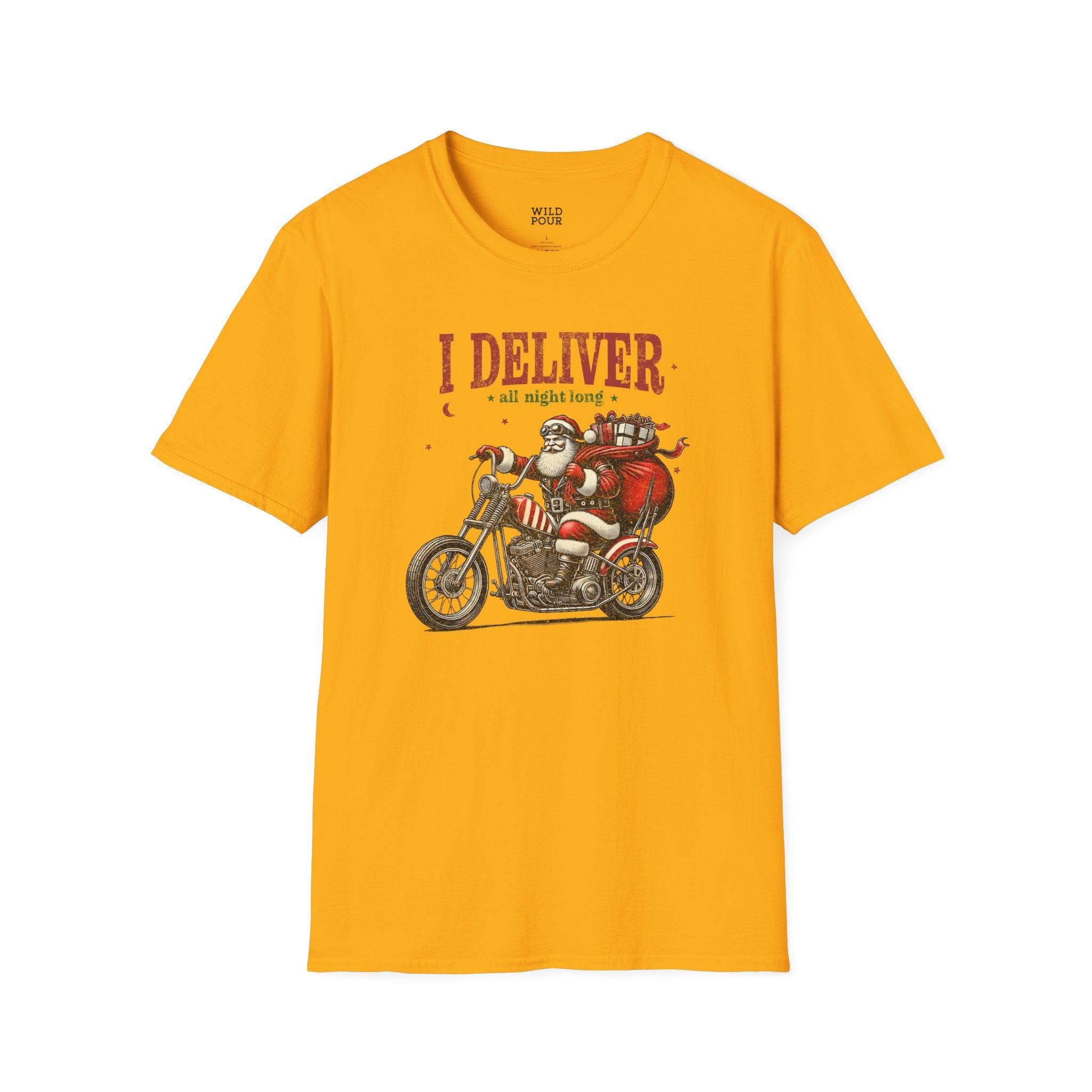 I Deliver All Night Long, Santa Tee - Ultra-soft and super comfy hoodies, made from a thick blend of cotton and polyester.