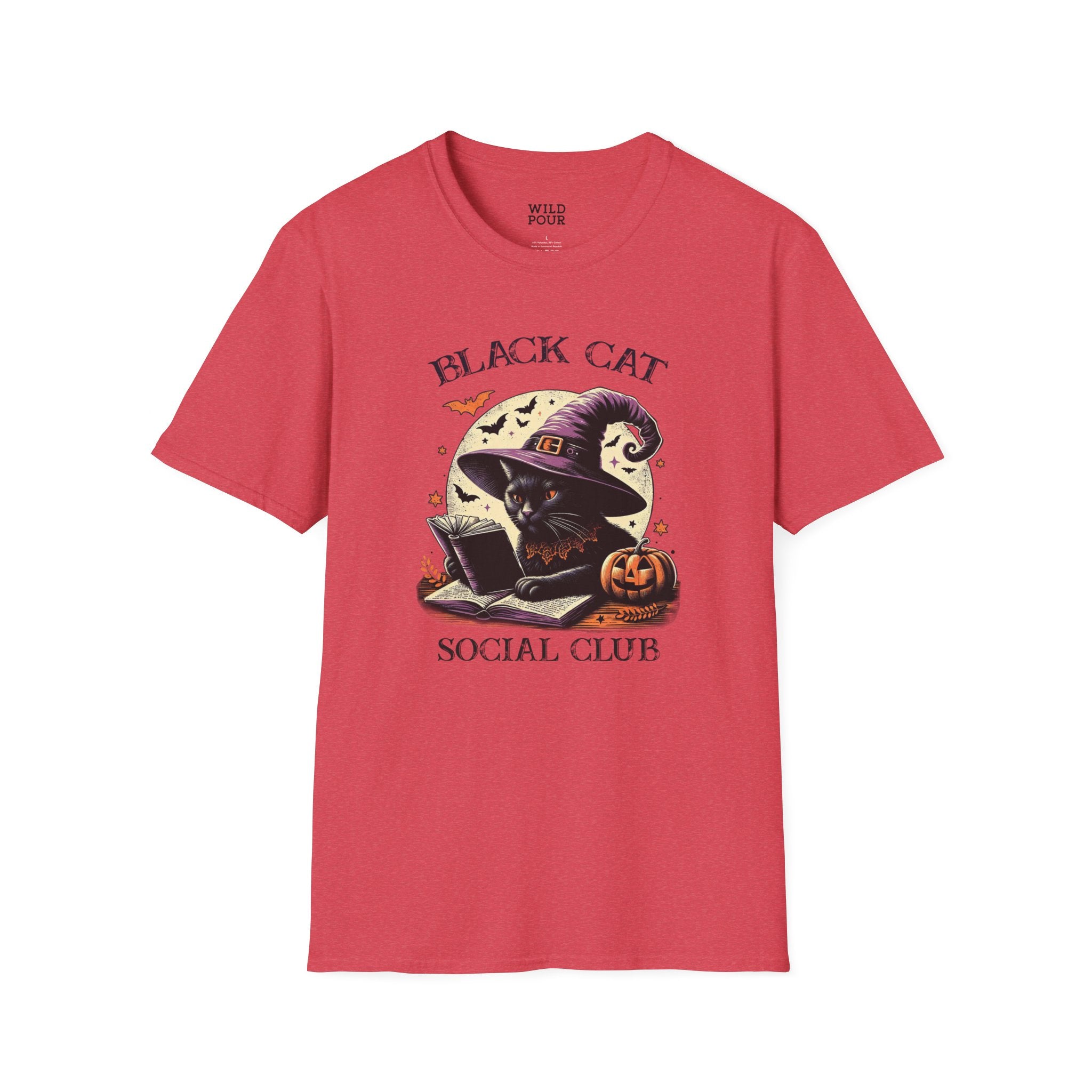 Black Cat Social Club Tee-Adult Tees-Wild Pour