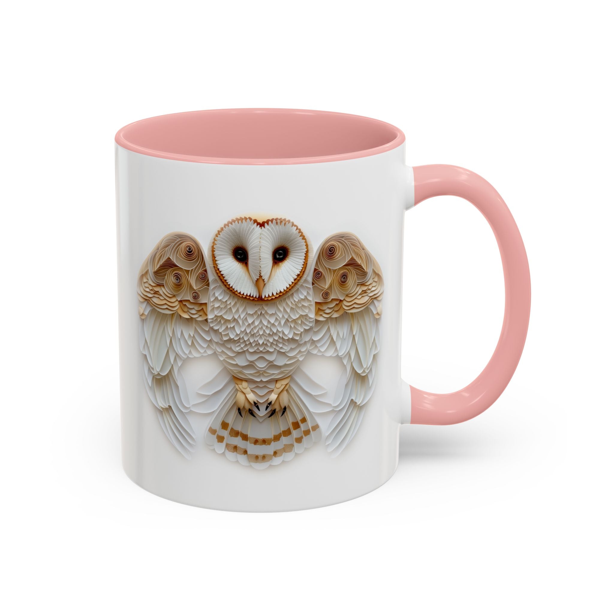 Barn Owl, Paper Quilling Mug-Mug-Wild Pour