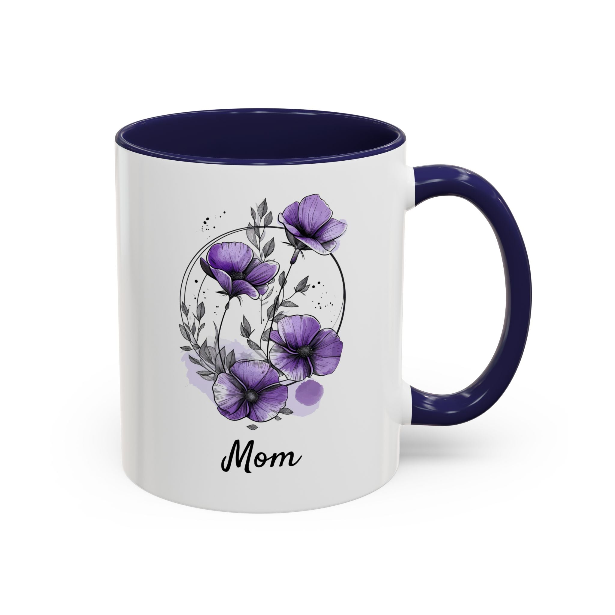 February Violet, Personalized Birth Month Mug-Mug-Wild Pour