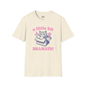 A Little Bit Dramatic Cat Tee-Adult Tees-Wild Pour