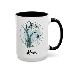 January Snowdrop, Personalized Birth Month Mug-Mug-Wild Pour